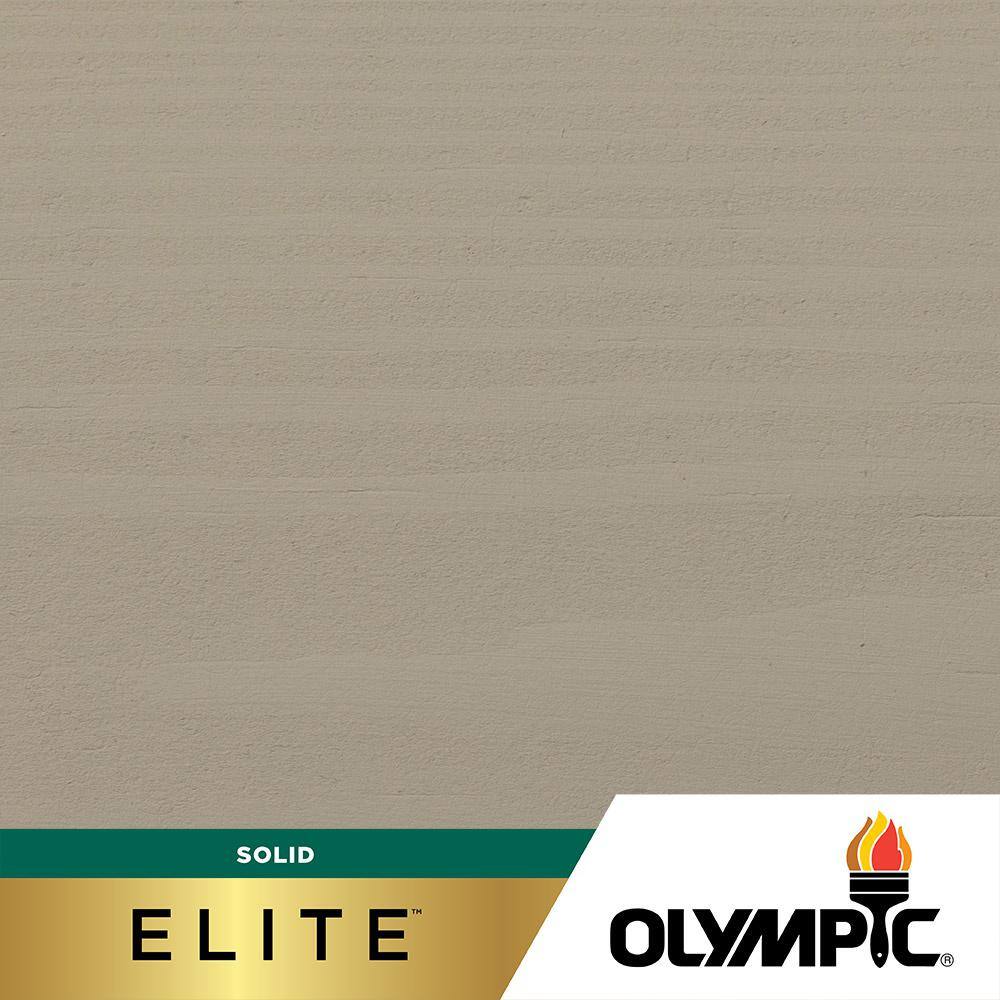 Olympic Elite 1 gal. Gray Marble SC-1037 Solid Advanced Exterior Stain ...