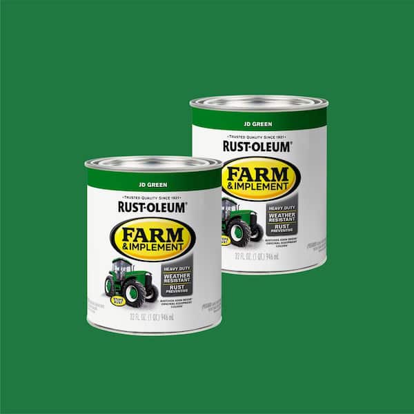 1 qt. Farm & Implement J.D. Green Gloss Enamel Paint (2-Pack)