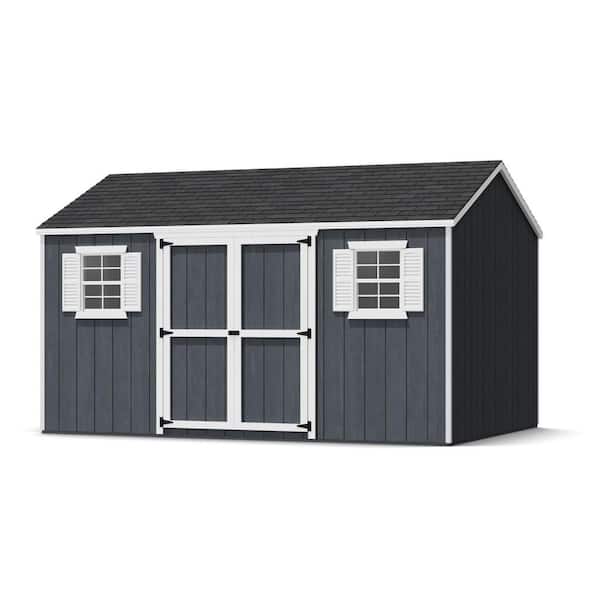 Value Workshop 10 ft. x 14 ft. Outdoor Wood Storage Shed Precut Kit with Operable Windows and Floor (140 sq. ft.)