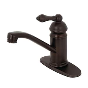 Vintage Single Hole Single-Handle Bathroom Faucet in Oil Rubbed Bronze