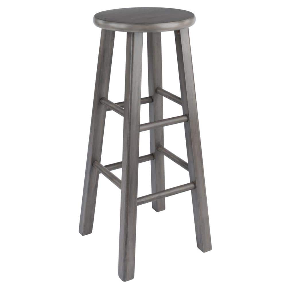 Ivy 29 in. Rustic Gray Solid Wood Frame Bar Stool price history on PriceWatchPro