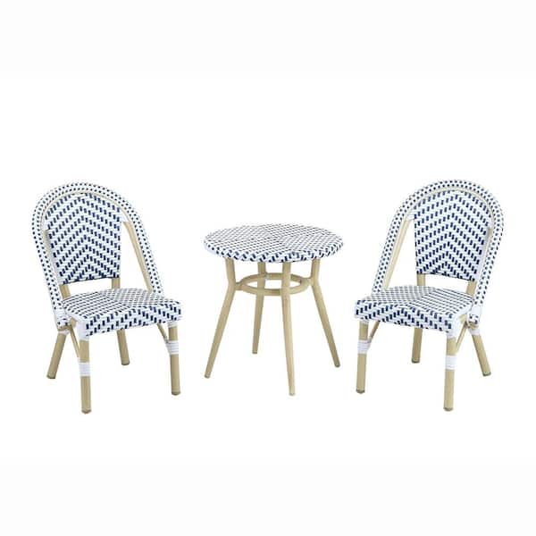 Riverbed Navy 3-Piece Aluminum Kids Outdoor Bistro Set