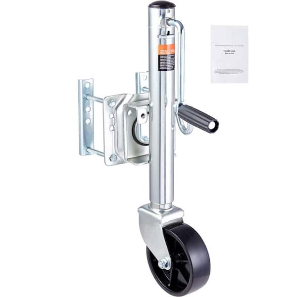 Trailer Jack, Weight Capacity 1000 lb., with PP Wheel and Handle, Boat Trailer Jack 32.8in., Bolt-on Trailer Tongue Jack