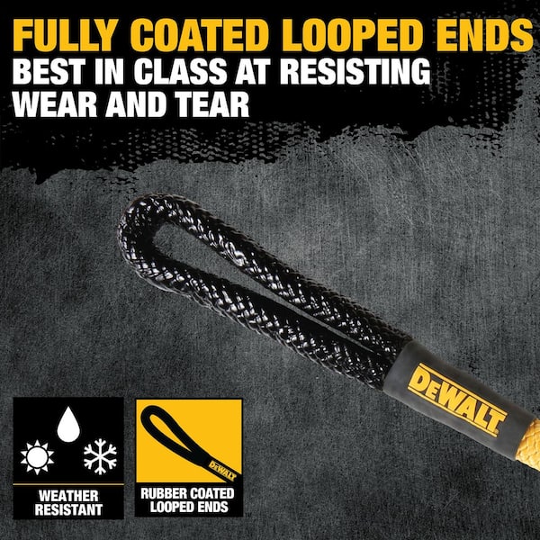 DEWALT 7/8 in. x 30 ft. Deluxe Kinetic Recovery Rope Kit, 29,300