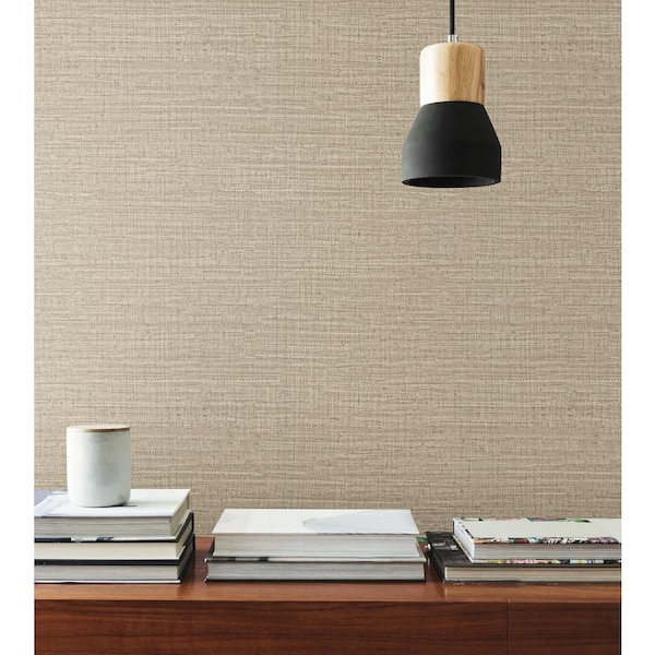 Beige Scotland Tweed Abstract Vinyl Non-Pasted Wallpaper Roll