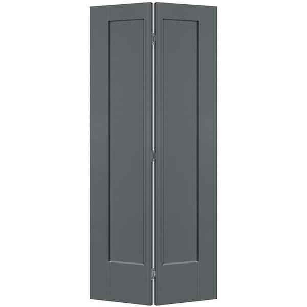 36 in. x 80 in. 1-Panel Lincoln Park Hollow Core Cordite Molded Composite Bi-Fold Door