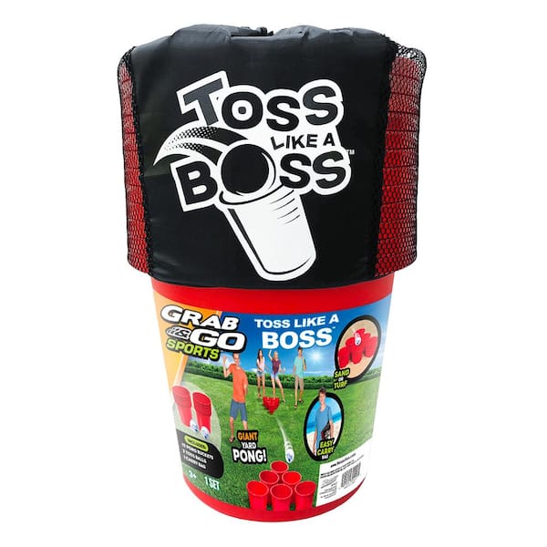 BANZAI oss Like A Boss Pong Lawn Game & Airflowz Inflatable Projection  Screen BAN-30422 + BAN-93098 - The Home Depot