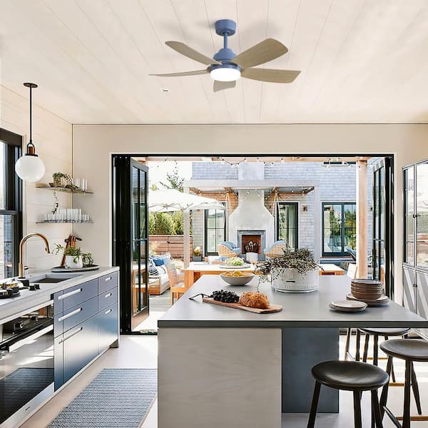 42 in. Indoor Ceiling Fans with LED Light 22W and Remote Control 5 ABS Fan Blades