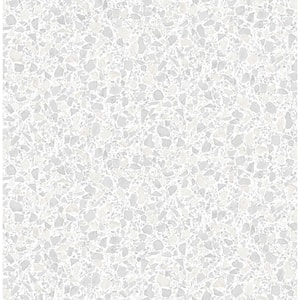 Aldrich White Terrazzo Paper Strippable Roll (Covers 56.4 sq. ft.)