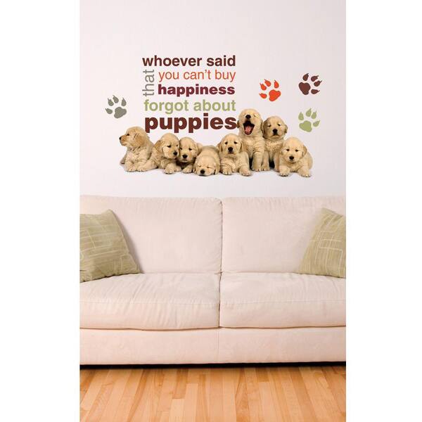 Sticky Pix Removable and Repositionable Ultimate Wall Sticker Mini Mural Appliques Goldens