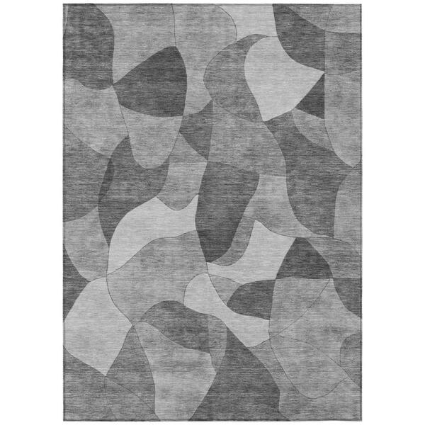Chantille Machine Washable Indoor/Outdoor Abstract ACN2814 Gray 10 ft. x 14 ft. Area Rug