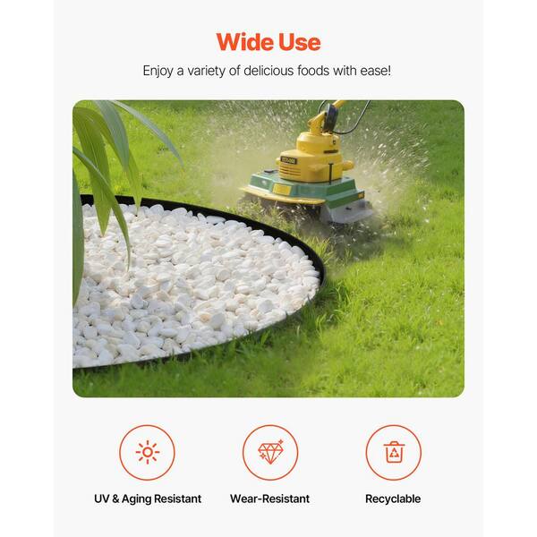 VEVOR Landscape Edging, 100 ft. x 1.5 in. Plastic Garden Border VEVOR Landscape Edging, 100 ft. x 1.5 in. Plastic Garden Border
