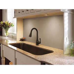 Kaden Single-Handle Pull-Down Sprayer Kitchen Faucet with Reflex and Power Clean in Mediterranean Bronze