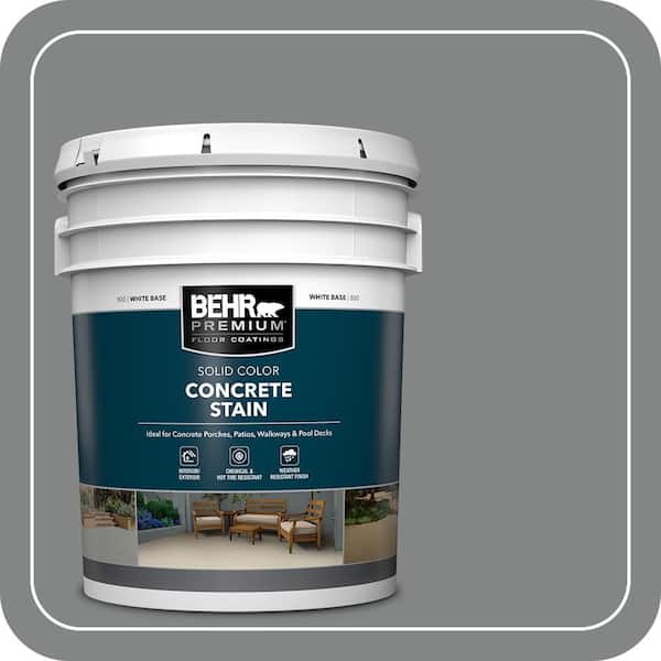 5 gal. #PFC-63 Slate Gray Solid Color Flat Interior/Exterior Concrete Stain