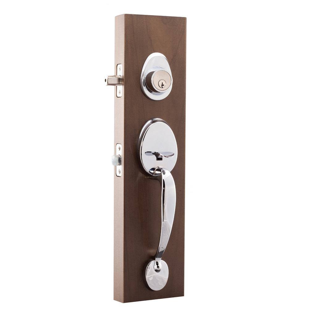 Polished Stainless Steel Single Cylinder Deadbolt Door Handleset