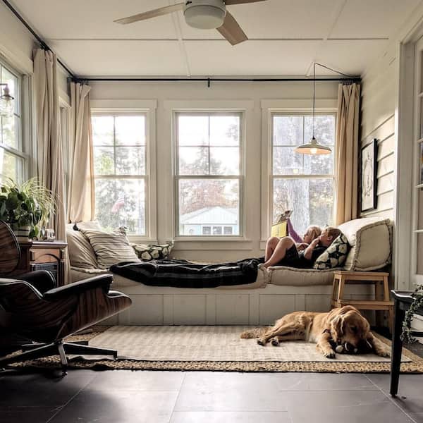 400 Series 37-5/8 in. x 56-7/8 in. Clad Wood Double-Hung Window w/Low-E Glass, White Ext/Int & White Hardware