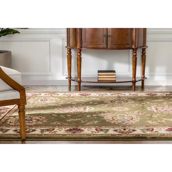 Castello Olive Green Premium Rug