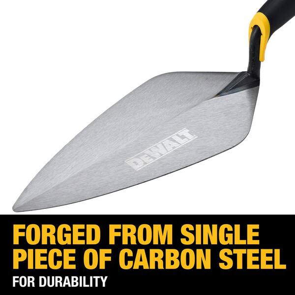 Bon 72-212 9-Inch Narrow London Masonry Trowel - Pro Plus Carbon Steel With Wood Handle