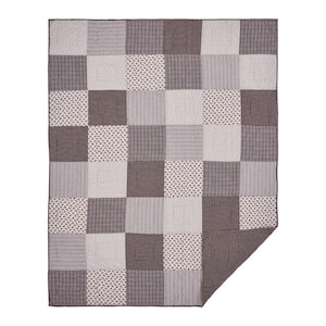 Florette Brown Taupe Mauve French Country Twin Cotton Quilt