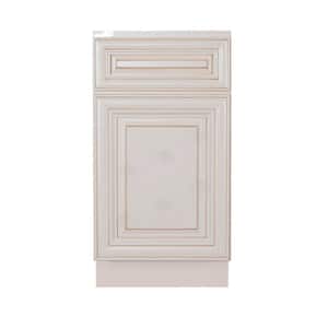 Princeton Assembled 18 in. x 34.5 in. x 24 in. Base Wasket Cabinet in Creamy White