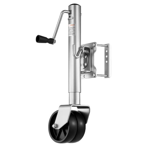 SKYSHALO Trailer Jack, Boat Trailer Jack 35.3 in., Bolt-on Trailer Tongue Jack Weight Capacity 1,500 lb., with PP Wheels