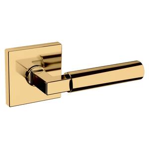 Passage L029 Lifetime Polished Brass Door Handle Lever with R017 Rose