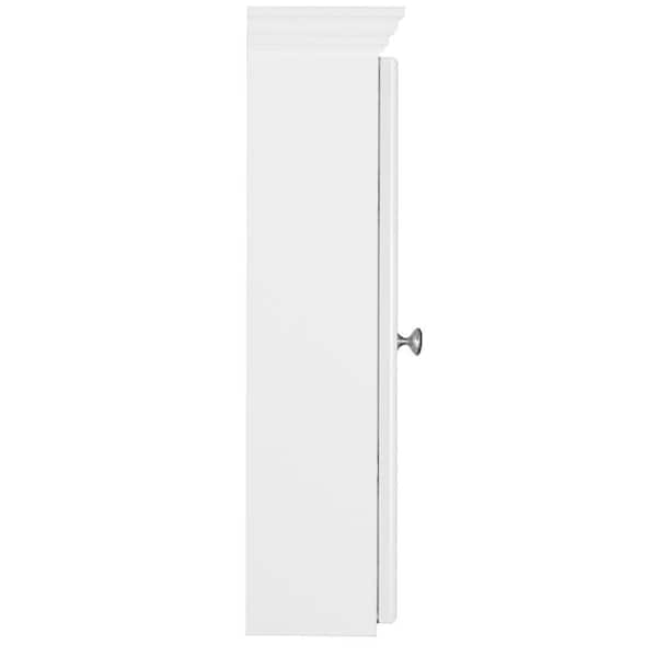 Ultraline 36 in. W x 27 in. H x 6-1/2 in. D Framed Tri-View Surface-Mount Bathroom Medicine Cabinet in Winterset