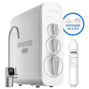 G3P600 Reverse Osmosis System, 8-Stage Tankless, 600 GPD, Smart LED Faucet Extra Remineralization Independent Filter