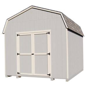 Value Gambrel 8 ft. x 16 ft. Wood Storage Building Precut Kit with 6' Sidewalls and Floor