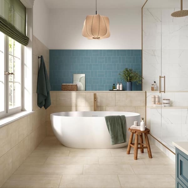 Corso Italia Sample - Unico Ivory Matte 6 in. x 6 in. Concrete