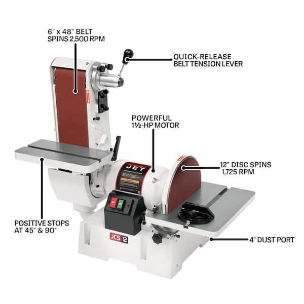Jet JSG-6DC Belt/Disc Sander 708599 - The Home Depot