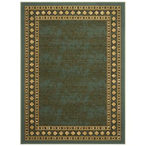 7' x 10'  Polypropylene Blue or  Green Area Rug main image 0