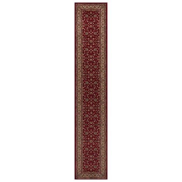 Marash Red 2 ft. 2 in W x 12 ft. L Stair Runner Rug (Covers 26 sq. ft.)