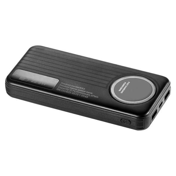 Portable Charger with Built-in Cables 10000 mAh Travel Battery Pack 6 Outputs 3 Inputs Fast Charging Power Bank