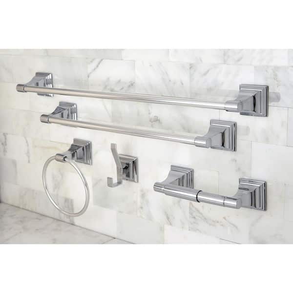 Monarch 5-Piece Bathroom Accessory Set in Chrome