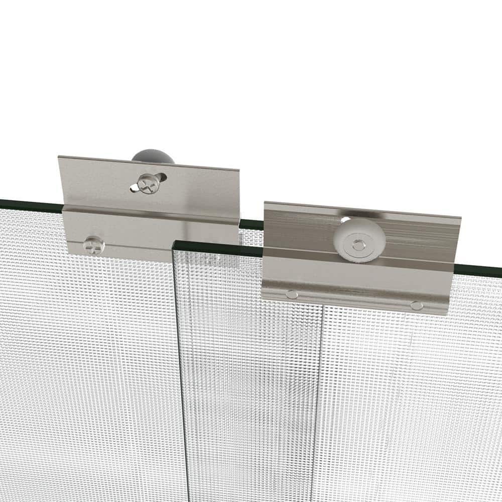 Infinity-Z 60" Distressed Bronze Frameless Sliding Shower Door