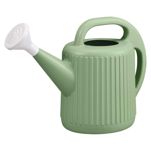 2 Gal. Green Modern Multi-Grip High Density Plastic Watering Can