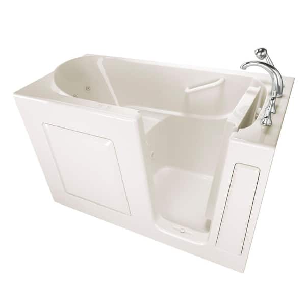Safety Tubs Value Series 60 in. Right Hand Walk-In Whirlpool and Air Bath Bathtub in Biscuit