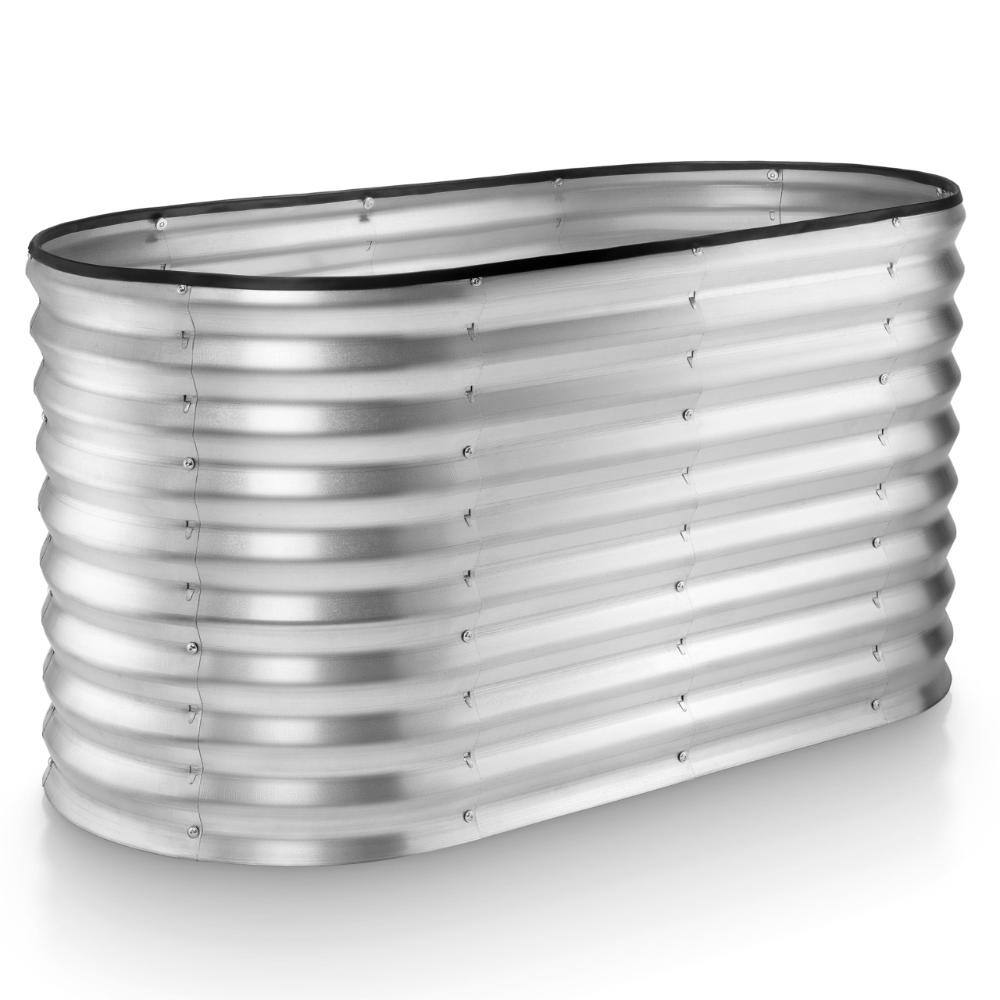 4 ft x 2 ft x 2 ft Galvanized Raised Garden Bed Tool-Free Open Base Silver 1-Piece price history on PriceWatchPro