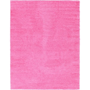 Solid Shag Taffy Pink 10' 0 x 13' 0 Area Rug