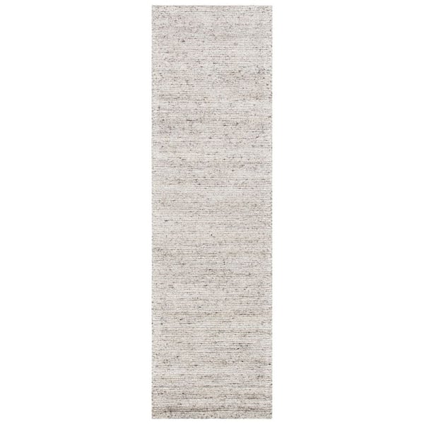 Himalaya 2 ft. x 12 ft. Brown Solid Color Runner Rug