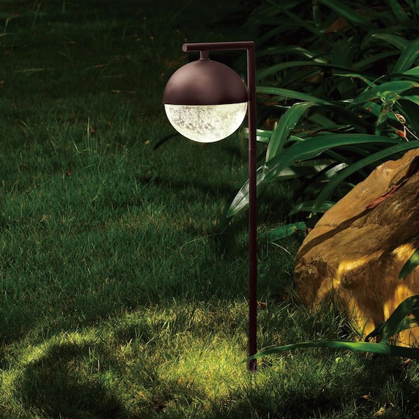 VAXCEL Lisle Low-Voltage Bronze Outdoor Landscape Weather Resistant Path Light LED Hardwired