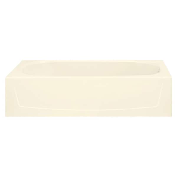 STERLING Performa 60 in. Right Drain Rectangular Alcove Soaking Tub in Biscuit