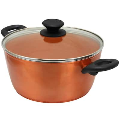 Tramontina Pots & Pans 5 qt. Aluminum Nonstick Covered Dutch Oven  80156/092DS - The Home Depot