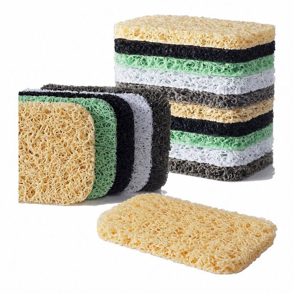 12-Pack Soap Saver Pads BPA Free Non Slip Self Draining Bar Soap