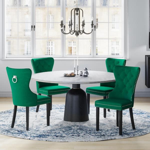 4 crushed velvet dining chairs hotsell