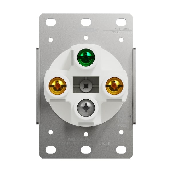 Square D X Series 50 Amp 125-Volt/250-Volt Flush Mount NEMA 14-50R