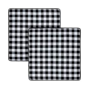 Buffalo Check Black/White Woven 18 in. x 18 in. Throw Pillow Covers (Set of 2)