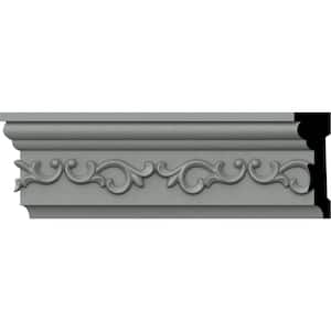 SAMPLE - 1-1/4 in. x 12 in. x 3-5/8 in. Urethane Versailles Chair Rail Moulding