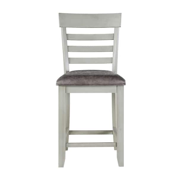 Steve Silver Hyland Gray 24 in. Counter Height Dining Chair (Set of 2)
